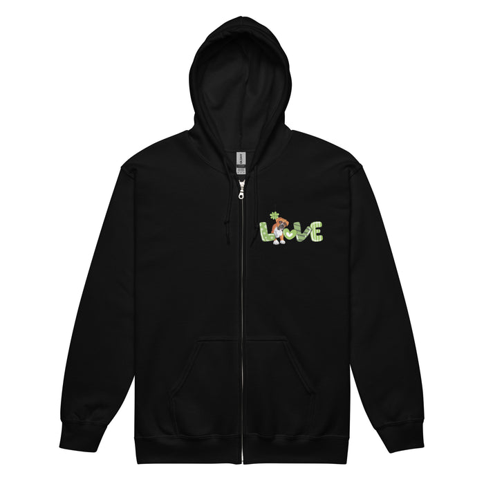 4-Leaf Zip Hoodie