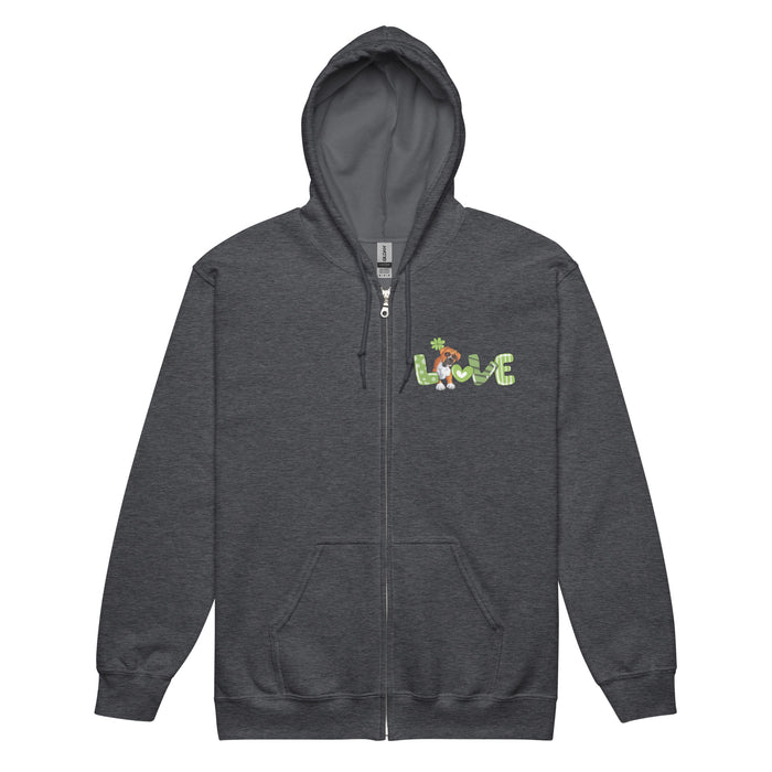 4-Leaf Zip Hoodie