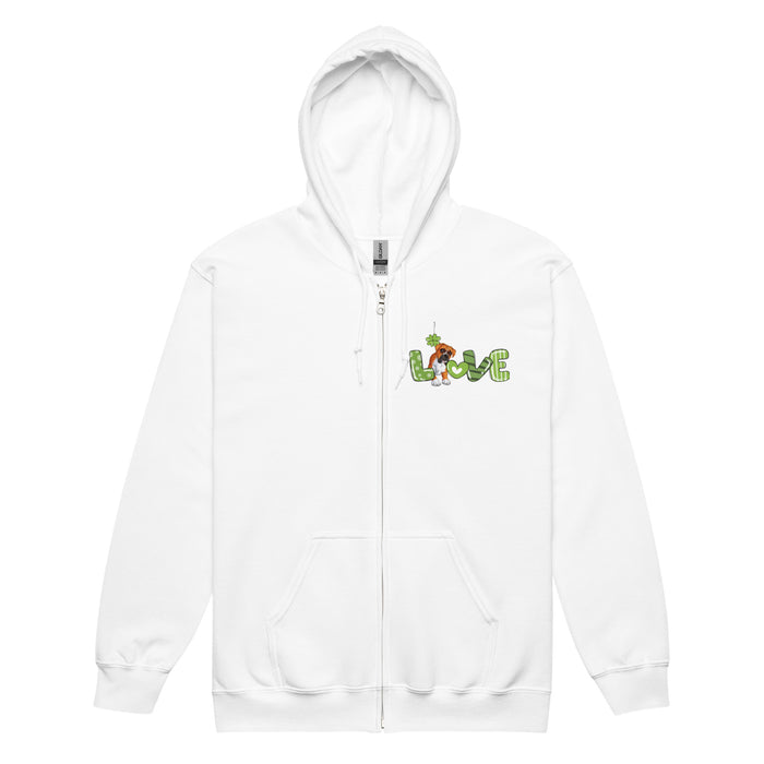 4-Leaf Zip Hoodie