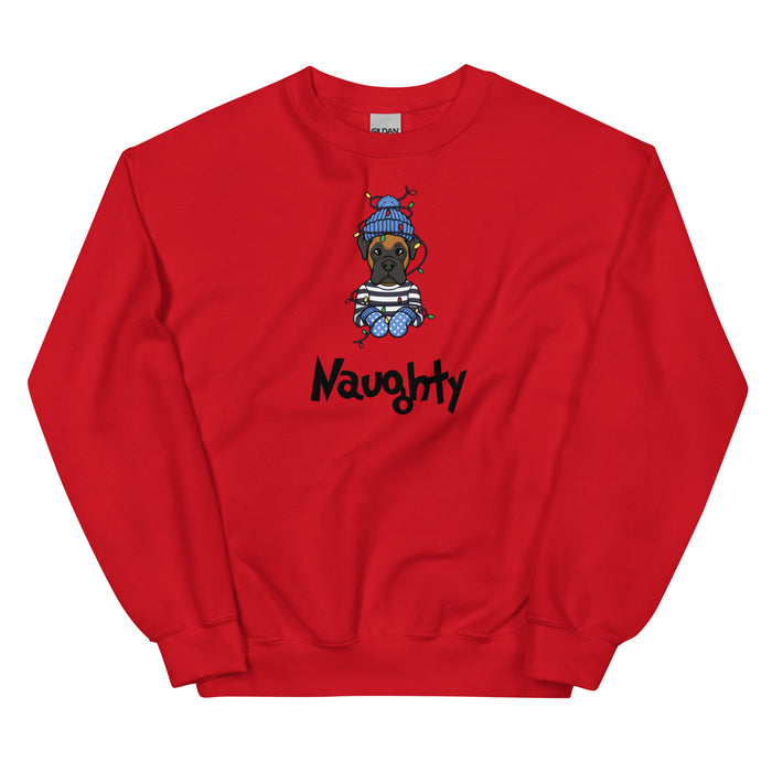 "Naughty Boxer" Holiday Sweatshirt