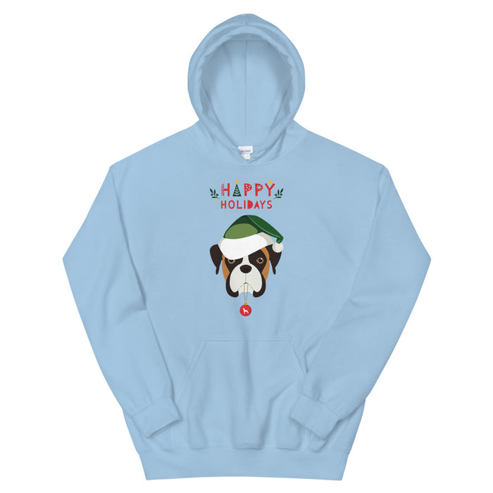 "Fawn Boxer" Holiday Hoodie