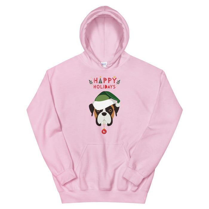"Fawn Boxer" Holiday Hoodie