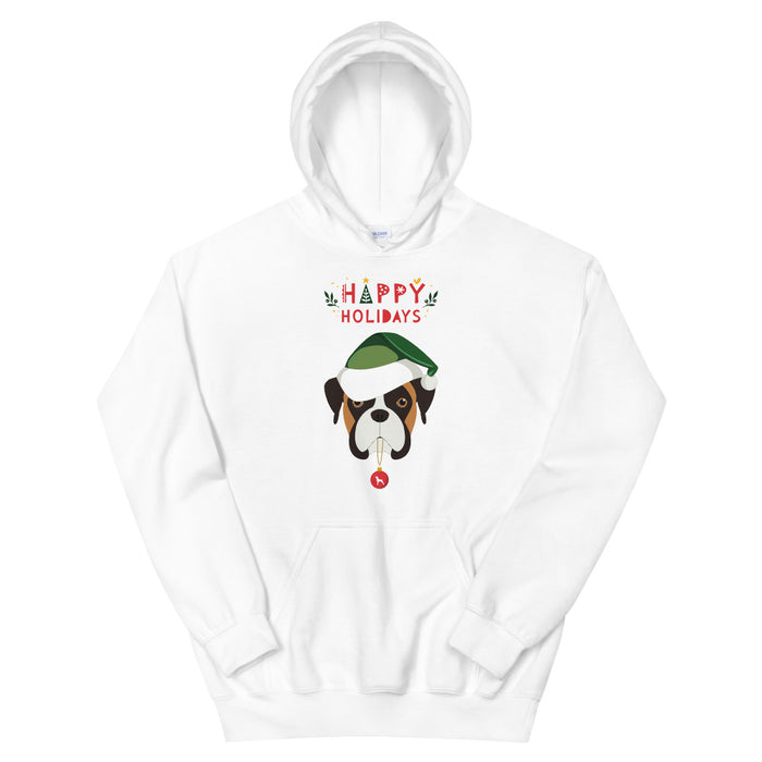 "Fawn Boxer" Holiday Hoodie