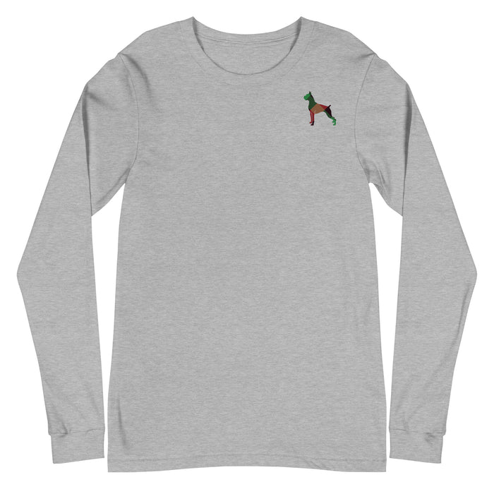 "Plaid Boxer" Long Sleeve Tee