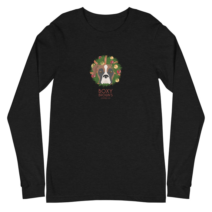 "Boxer Wreath" Long Sleeve Tee