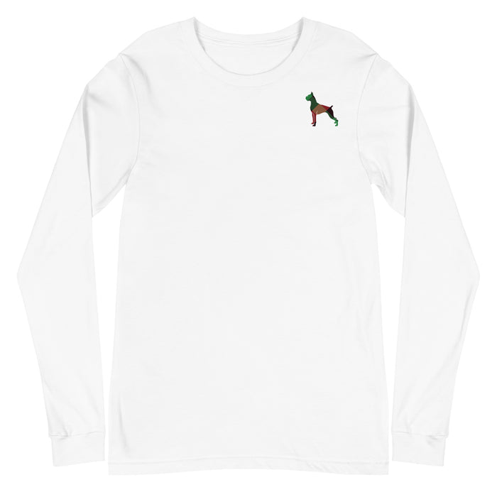 "Plaid Boxer" Long Sleeve Tee
