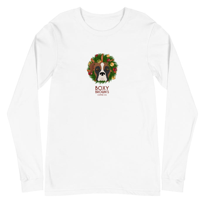 "Boxer Wreath" Long Sleeve Tee