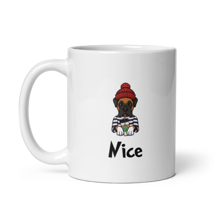 "Nice Boxer" Holiday Mug