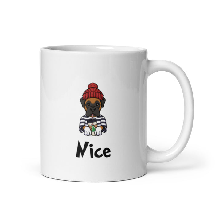 "Nice Boxer" Holiday Mug